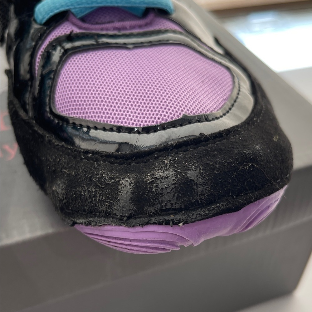 Vibrant Purple and Black Women's Wrestling Athletic Shoes by Yes! Athletics - Picture 5 of 13